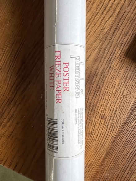 Photo of free Poster paper, white 760mmx10m roll (HP16) #1
