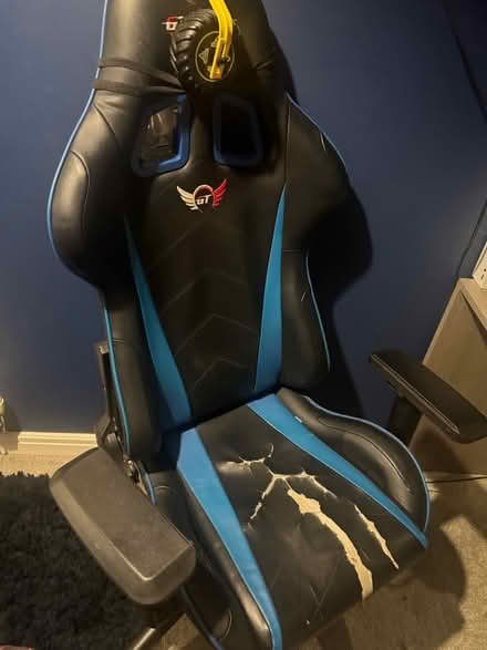 Photo of free Gaming chair (ripped) (Mountsorell) #1