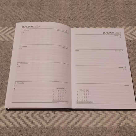 Photo of free Diary 2024 A5. Week to 2 Page. Unused looking for use. (Stirling FK8) #2