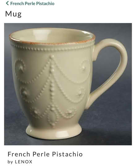 Photo of free Lenox French Perle mugs (Va Center Commons) #1