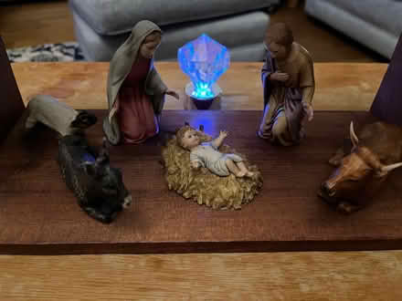 Photo of free Christmas Nativity set with home-made stable (Wollaton NG8) #2