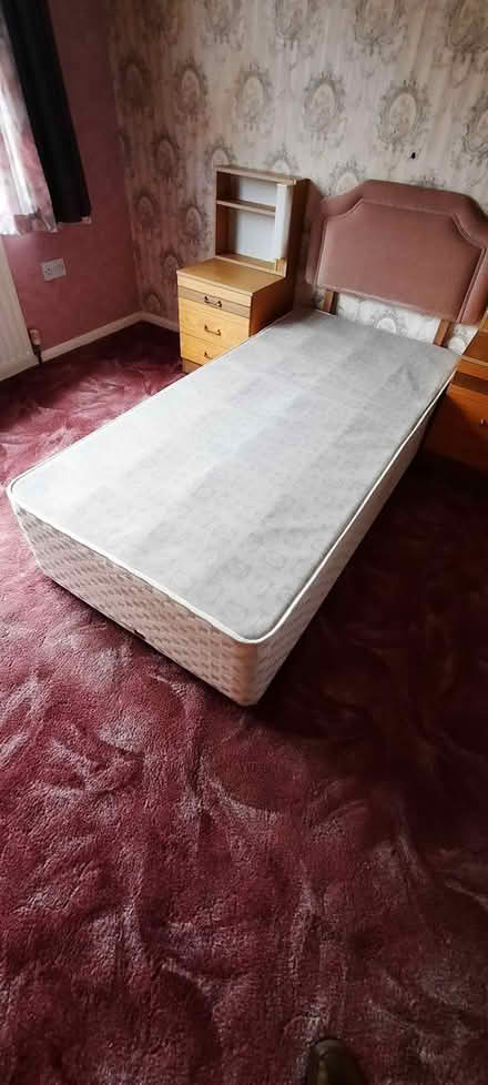 Photo of free Single bed base with headoard (DY3 3ee) #3