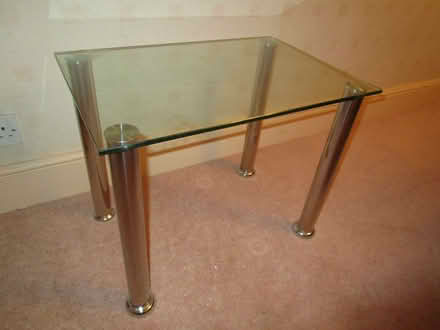 Photo of free Side Table with glass top (Purley CR8) #1