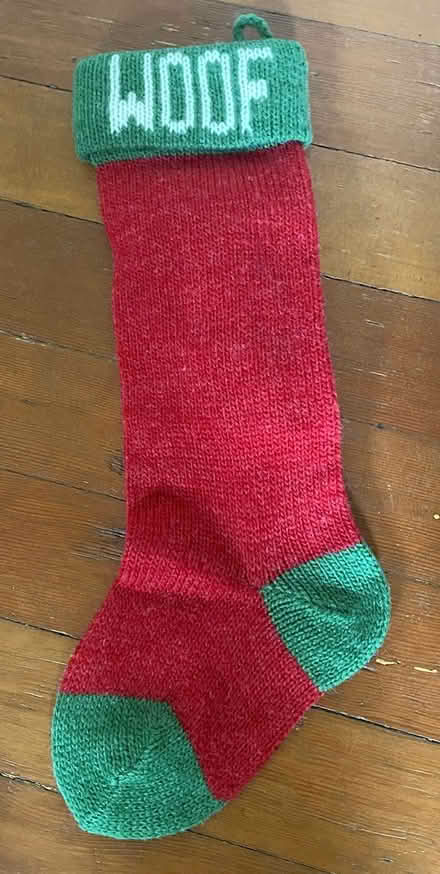 Photo of free Woof Christmas Stocking (Pasadena 91104) #2