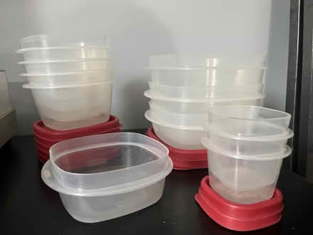 Photo of free Rubbermaid Plastic food containers (Wicker Park) #1