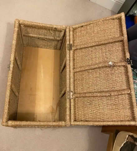 Photo of free Wooden wicker chest (Walton Manor OX2) #2