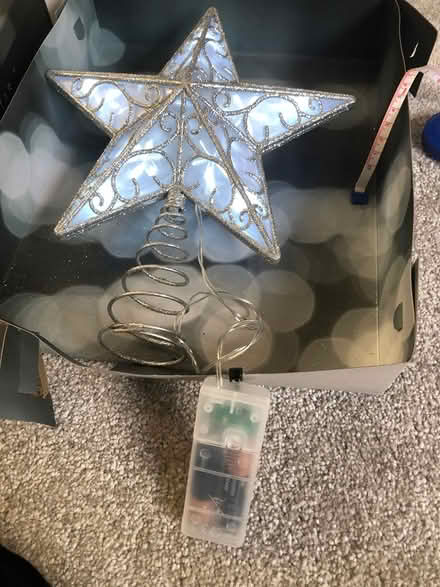 Photo of free LED Tree topper star (Billericay) #3