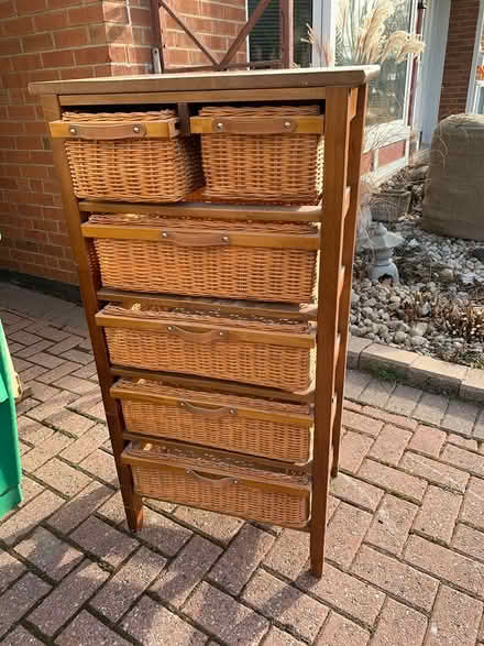 Photo of free Wicker chest of drawers (Streetsville) #1