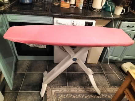 Photo of free White plastic ironing board. (Halton LS15) #1