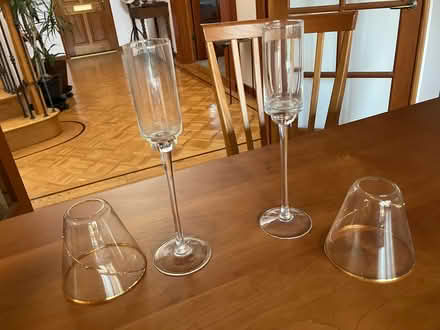 Photo of free Fancy glass candleholders (White Oaks area of San Carlos) #3