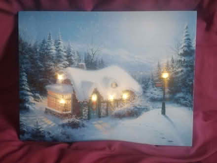 Photo of free Two Christmas Canvas Pictures with LED light effect.. (Bramley GU5) #3