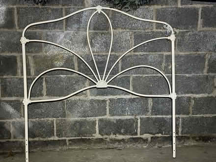 Photo of free Metal headboard - full size (Bernardsville) #1