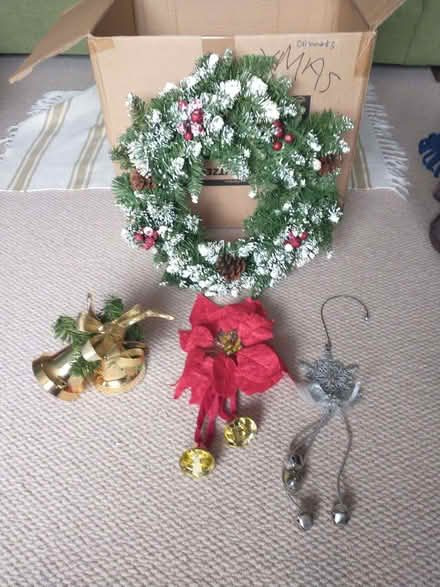 Photo of free Christmas Wreath and decorations (Loughton IG10) #1