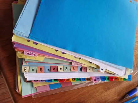 Photo of free Paper dividers for folders and files (Stockbridge EH3) #1