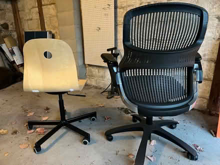 Photo of free Two desk chairs (Nonantum) #1