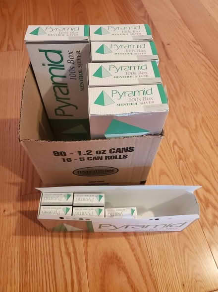 Photo of free 55 packs Pyramid Menthol Silver 100 (South Bellevue) #1