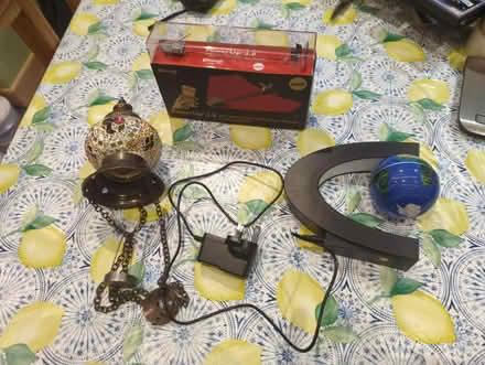 Photo of free Lamp, remote airplane & globe (CT1) #1