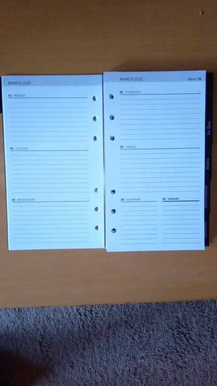 Photo of free 2025 Personal Organiser Refills (Hanwell, W7) #1