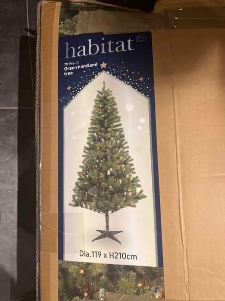 Photo of free 7 foot Habitat pre -lit tree (B17 9HD) #1