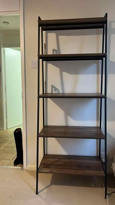 Photo of free Tall wood shelves great condition (E2 bethnal green) #1