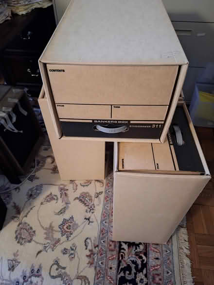 Photo of free 4 File Boxes w/File Frames, Drawers (Cathedral Heights / AU) #1