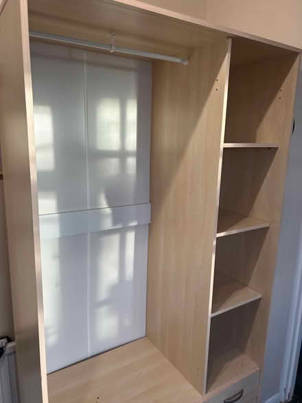 Photo of free Open wardrobe with 4 draws (Desborough) #4