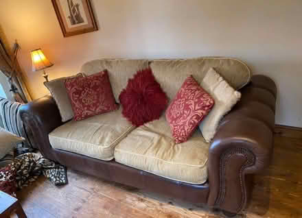 Photo of free Leather 3-Seater Sofa (Newcastle-under-Lyme CW3) #1