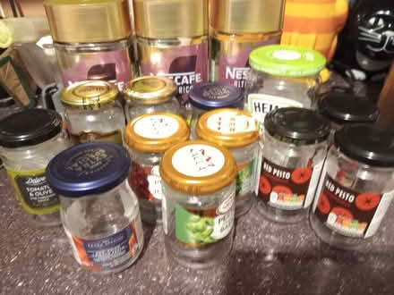 Photo of free Empty glass jars with lids (NW10) #1