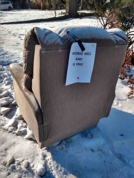 Photo of free Chair curb alert (1124 Castle Hill Cr.) #2