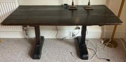 Photo of free Oak Trestle Table (Hornsey N8) #1