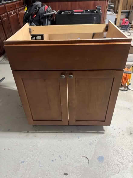 Photo of free Vanity cabinet (Thompson/Harmony - Middletown) #1