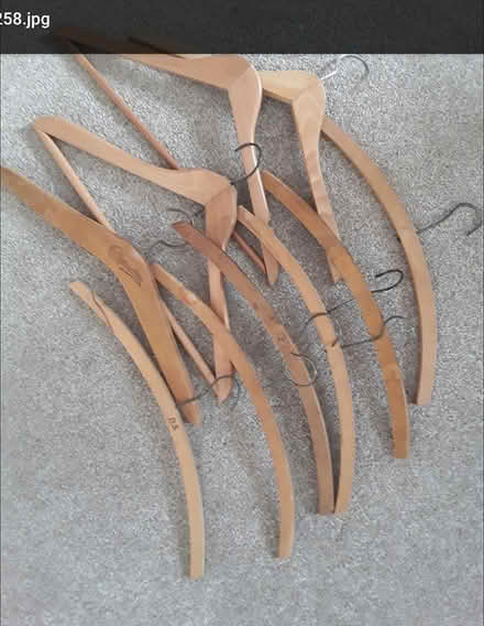 Photo of free Wooden coat hangers (Up the Slough, Presteigne) #1