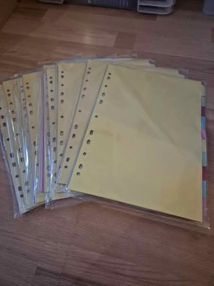 Photo of free File dividers 10 part (Wolverhampton WV10) #1