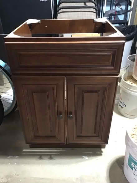 Photo of free Vanity Cabinet, 24” wide x 22” deep (Thompson/Harmony - Middletown) #1