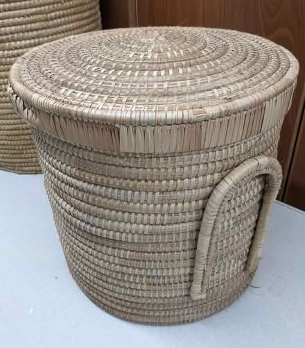 Photo of free Pair of straw/rush baskets (Milnthorpe LA7) #4