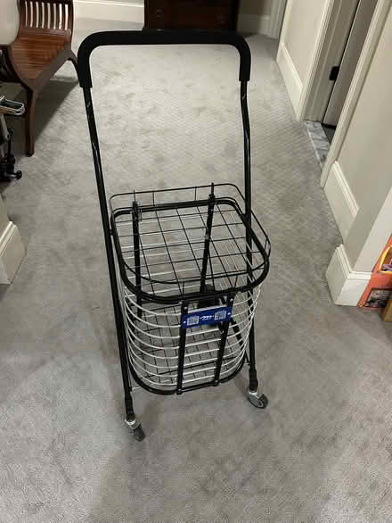 Photo of free Grocery trolley and cloth stand (Newton) #1