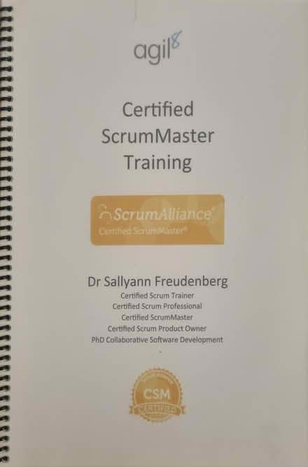 Photo of free Scrum Alliance CSM Course Notes (Enfield EN3) #1