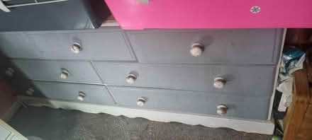 Photo of free Solid wooden long chest of draws (Chirton SN10) #2