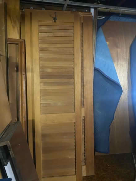 Photo of free Real wood slatted doors (Newfoundland, NJ) #2