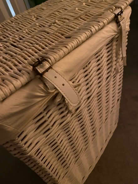 Photo of free Wicker washing basket (North Leighton buzzard) #2