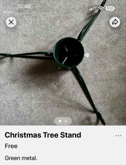 Photo of free Christmas tree Stand (Crosspool S10) #2