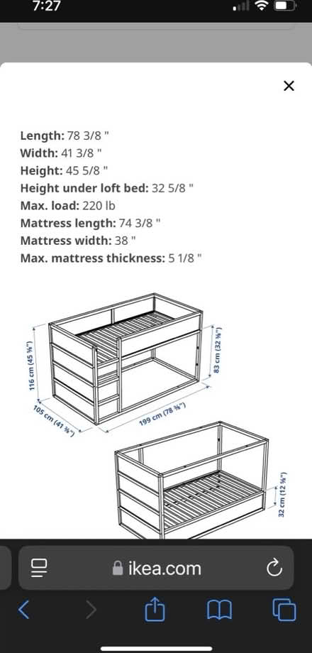 Photo of free IKEA Kura Kids Loft Bed (Los Altos) #3