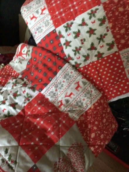 Photo of free Large Xmas throw and pillows (Wellington) #1