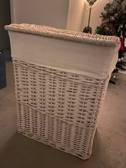 Photo of free Wicker washing basket (North Leighton buzzard) #1