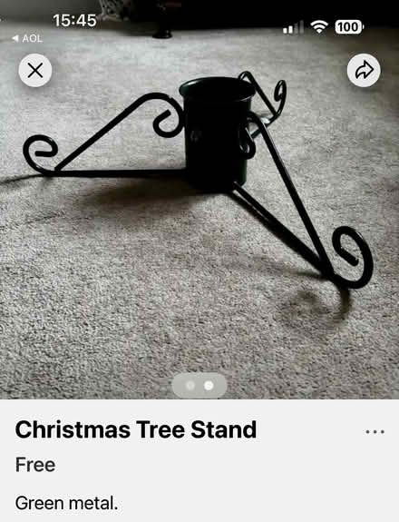 Photo of free Christmas tree Stand (Crosspool S10) #1