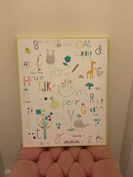 Photo of free Kids alphabet canvas picture (Chingford Mount, E4) #1