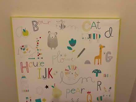 Photo of free Kids alphabet canvas picture (Chingford Mount, E4) #2