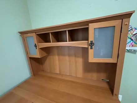 Photo of free Desk with hutch and keyboard tray (Bethesda) #3