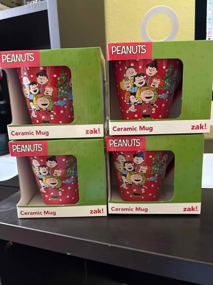 Photo of free 4 new boxed Charlie Brown Xmas mugs (Sunnyvale near 280 and Wolfe) #1