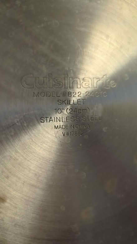 Photo of free 8" and 10" Cuisinart steel skillets (Humber Bay, Etobicoke) #3